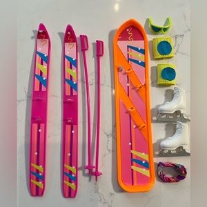 Vintage Winter Sport Barbie Accessories 1994